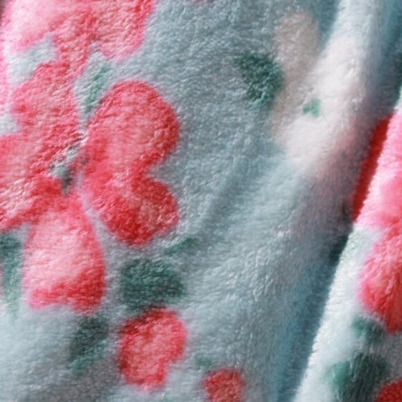 Hudson & Essex Plush Throw Spring Floral Ultra Soft Size 50 in X 70 in NEW - Picture 9 of 16